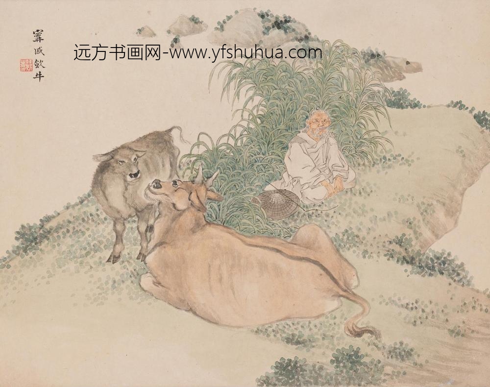 任熊_人物山水册_