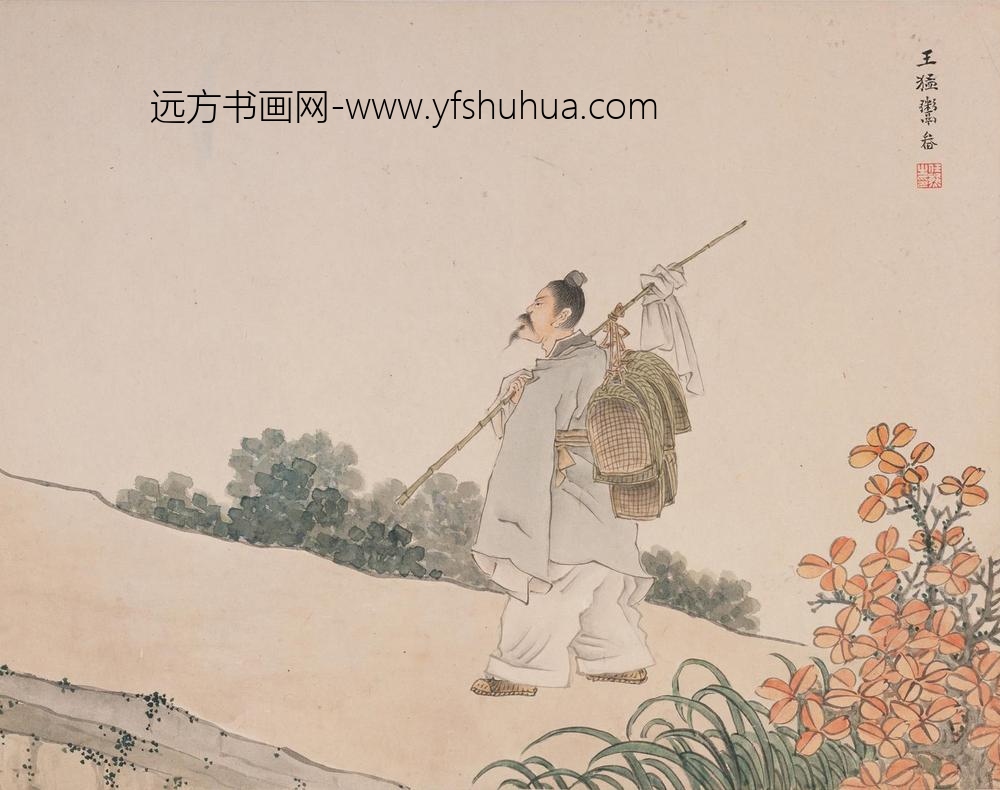 任熊_人物山水册_