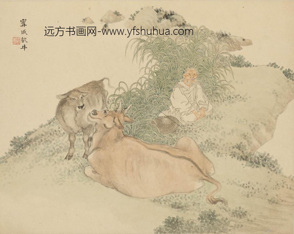 任熊_甯戚饭牛图页