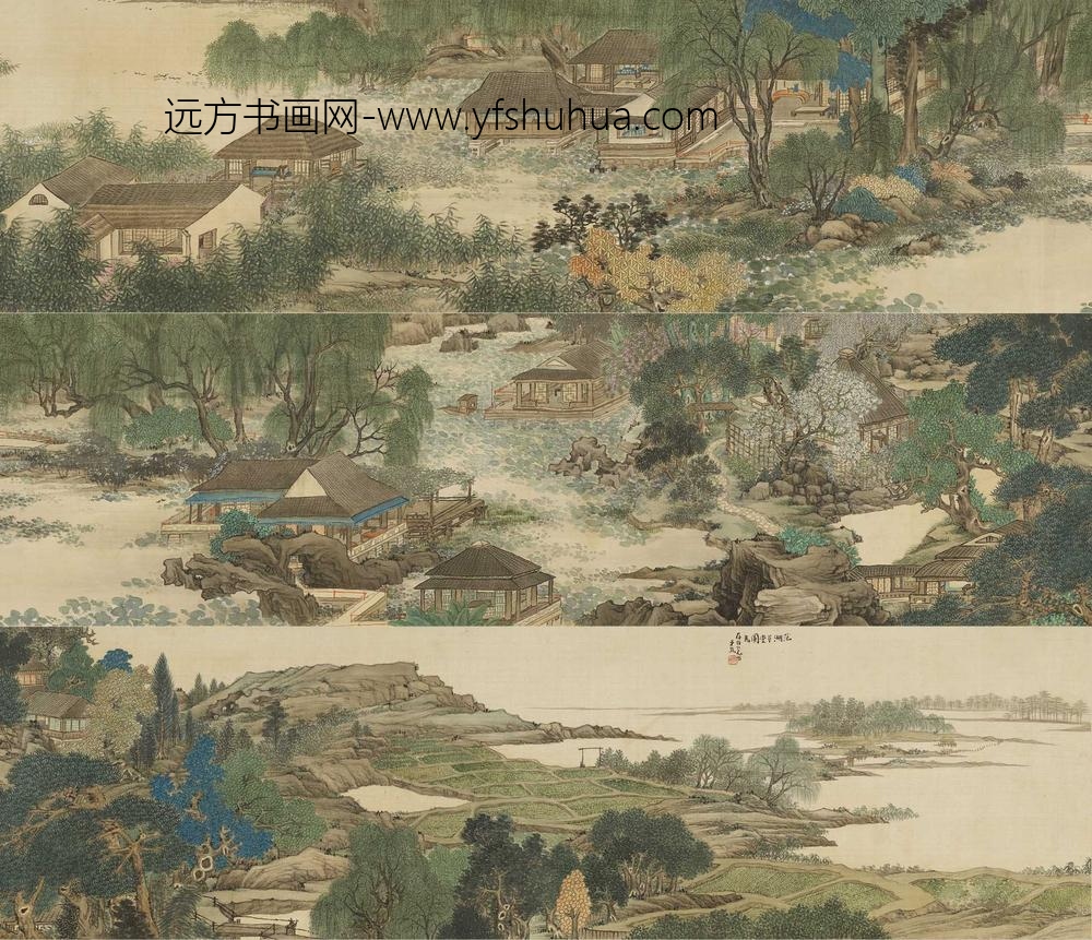 任熊_范湖草堂图卷_