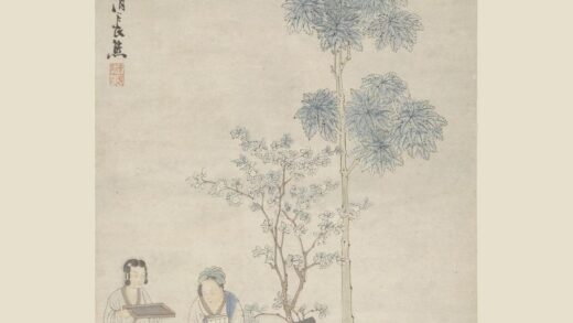 任熊 调琴啜茗图轴.jpg