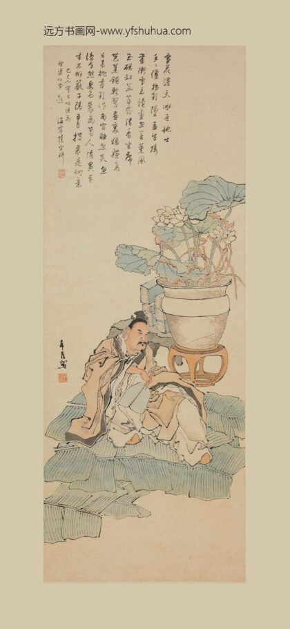 任薰 芭蕉坐席轴.jpg