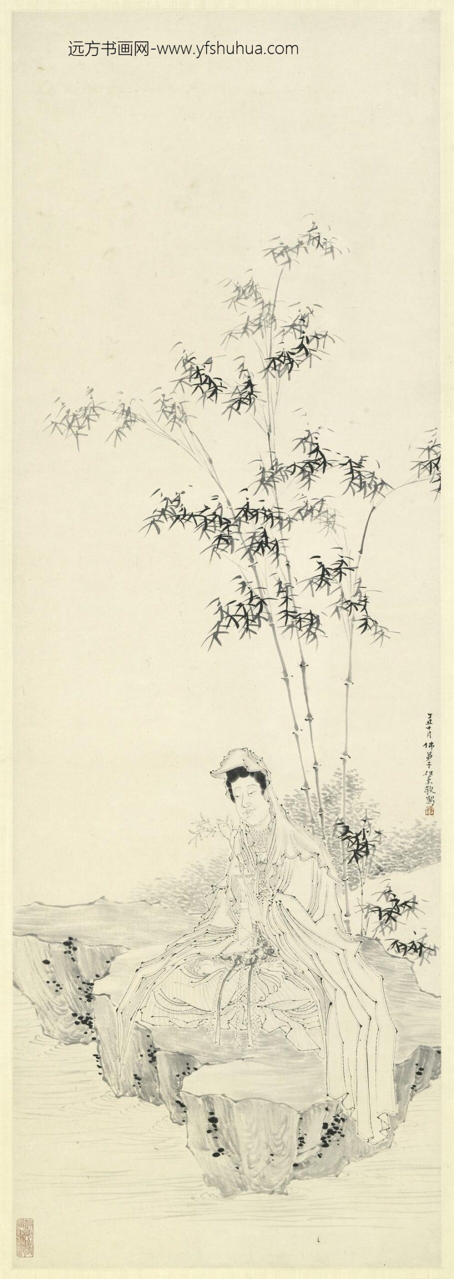 任薰_观音像轴