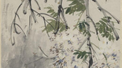 任霞 紫藤金鱼图轴.jpg