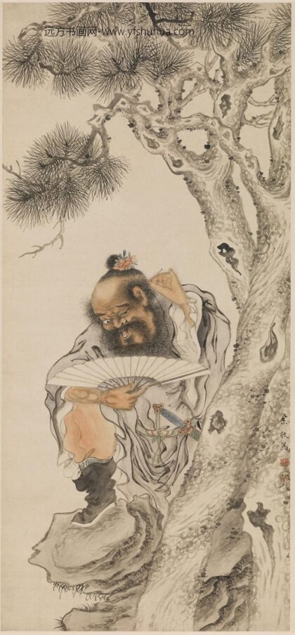 余欣 画钟馗轴.jpg