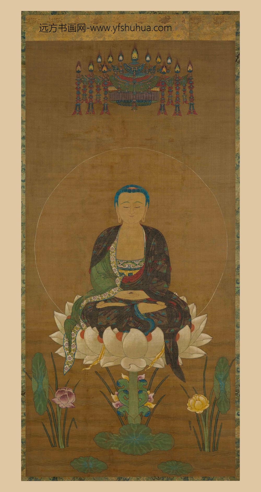 佚名_佛像图轴-