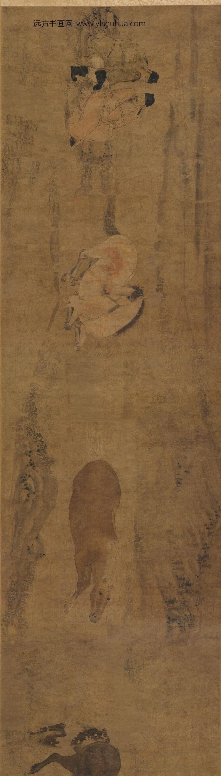 佚名_八马图卷_