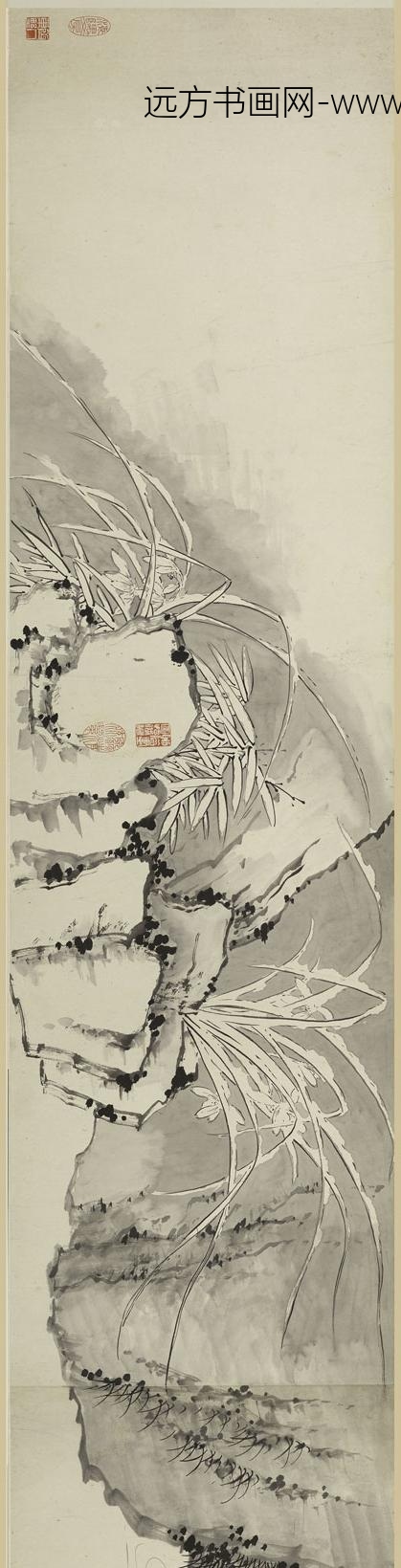 佚名_双钩兰花图卷_