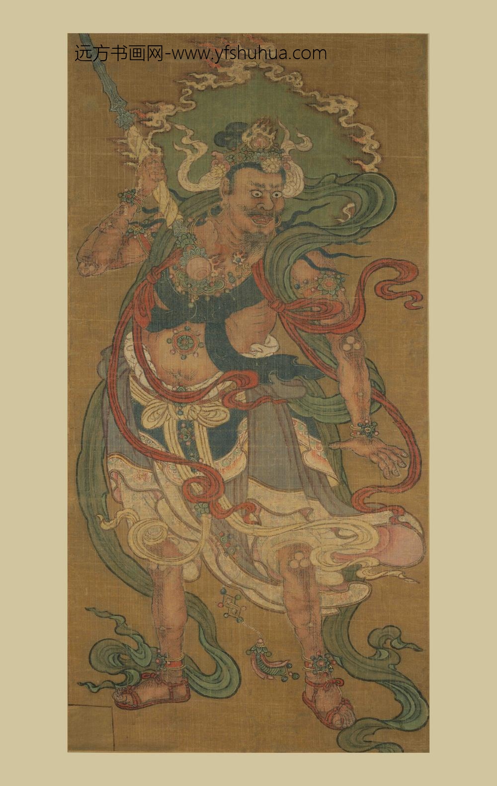 佚名_天王像轴-