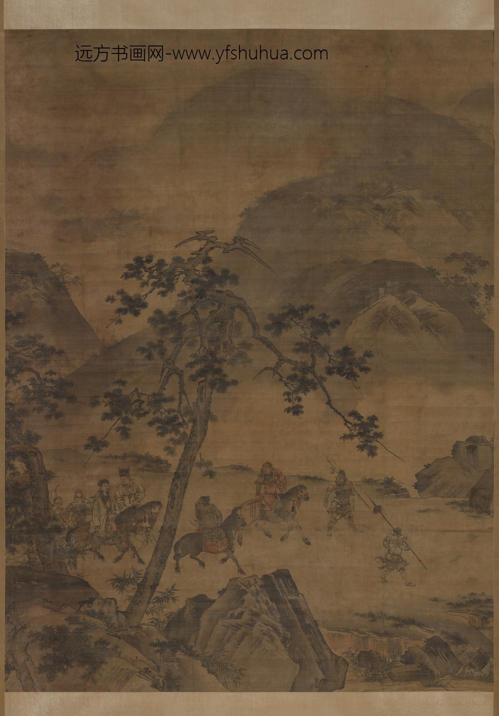 佚名_孔明出山图轴