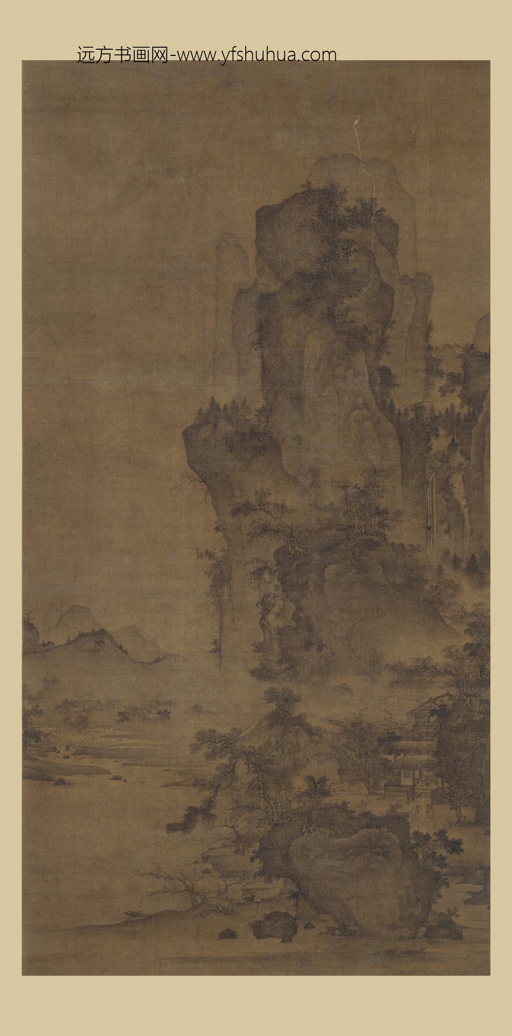 佚名_携琴访友图轴