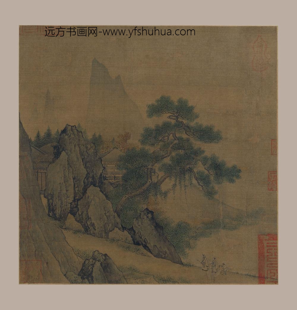 佚名_携琴访友图页