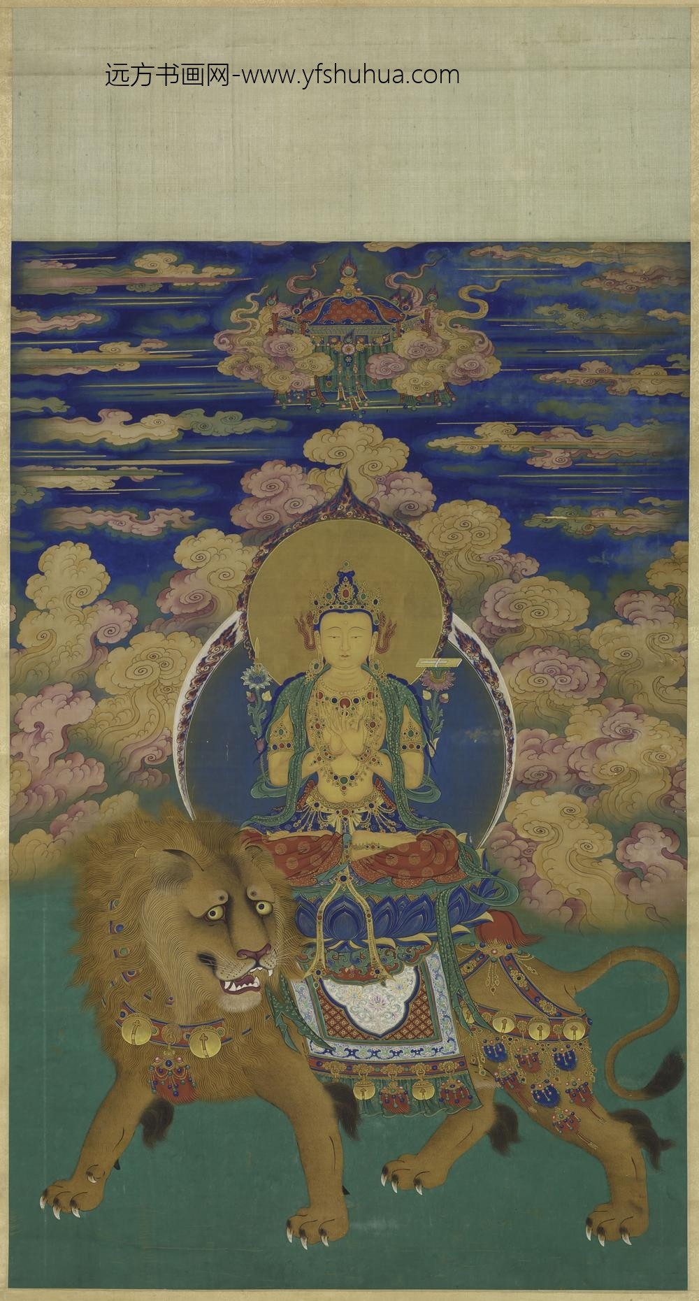 佚名_文殊佛像轴