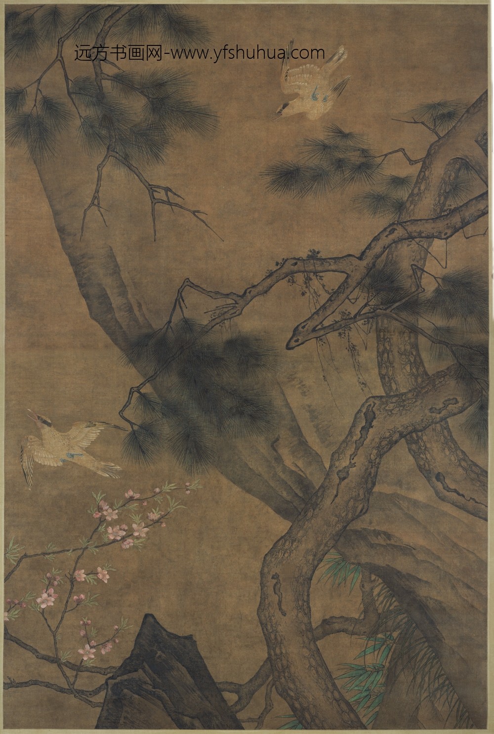 佚名_新莺出谷图轴