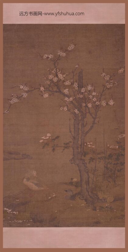 佚名 杏花鸳鸯图轴.jpg