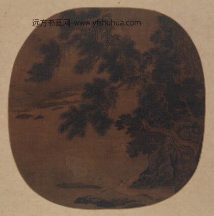 佚名 松溪濯足图纨扇页.jpg