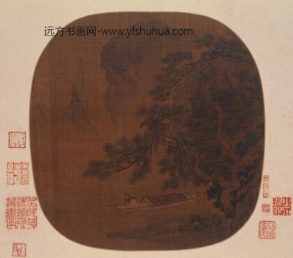 佚名 松溪钓艇图纨扇页.jpg