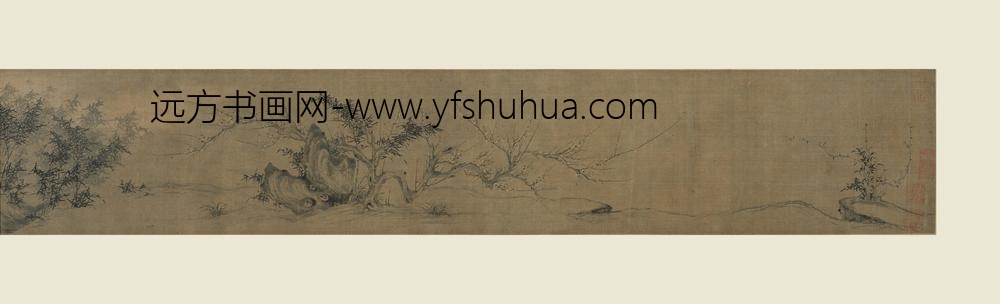 佚名_梅竹石图卷