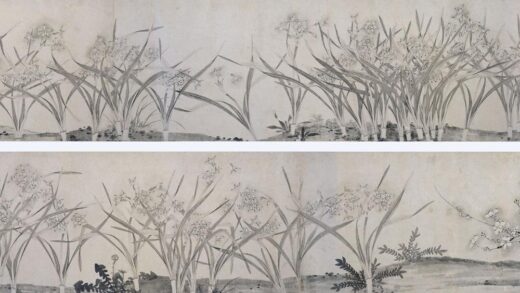 佚名 梅花水仙图卷.jpg