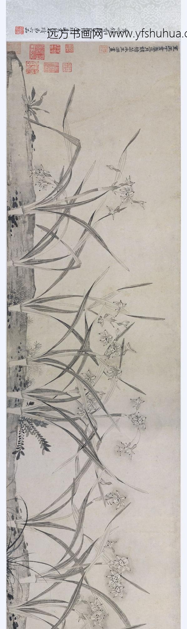 佚名_梅花水仙图卷_