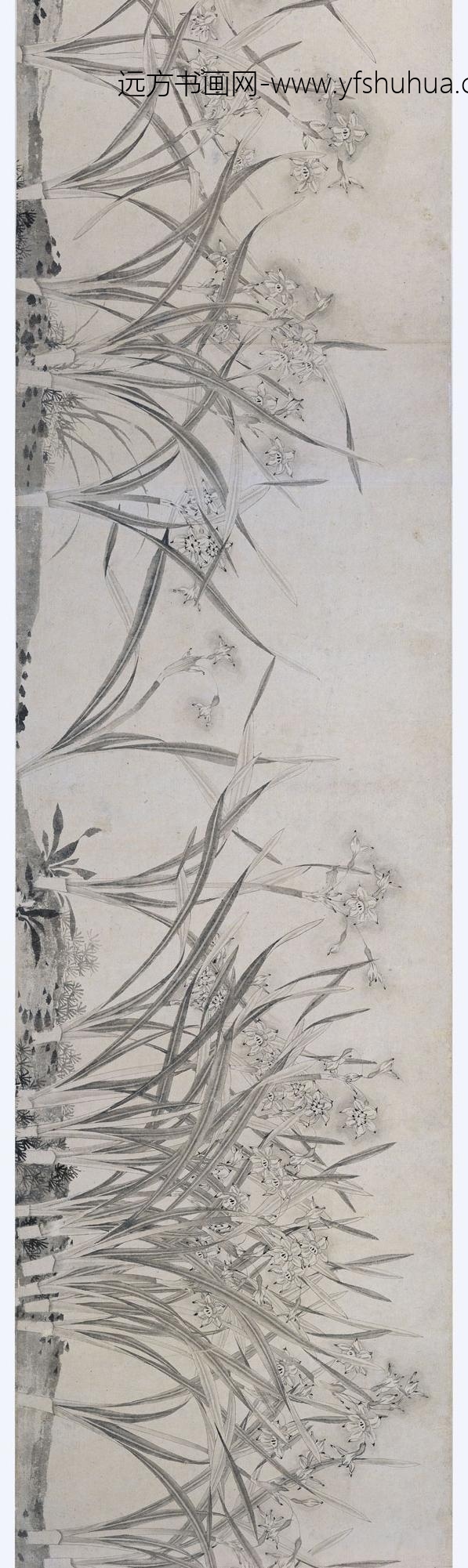 佚名_梅花水仙图卷_