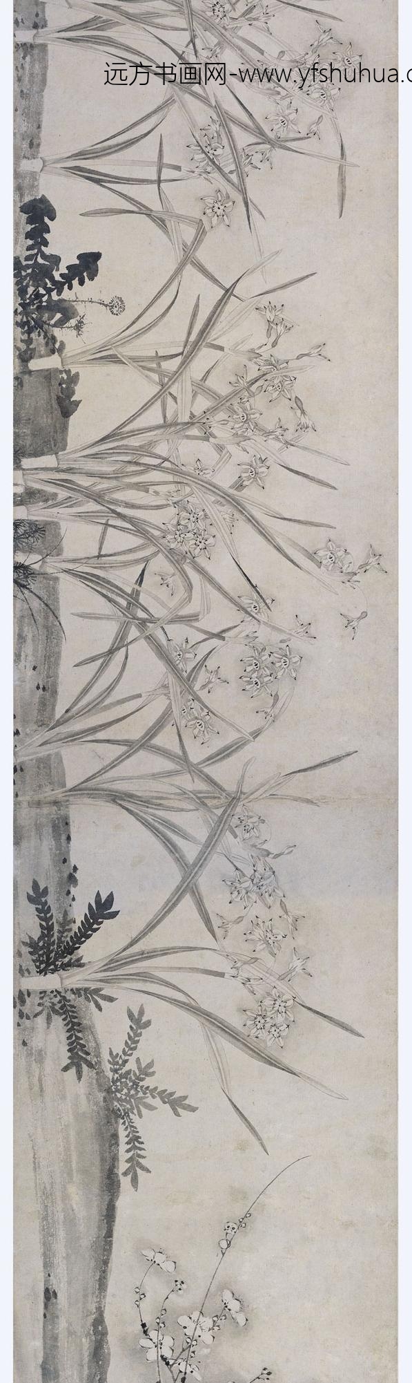 佚名_梅花水仙图卷_