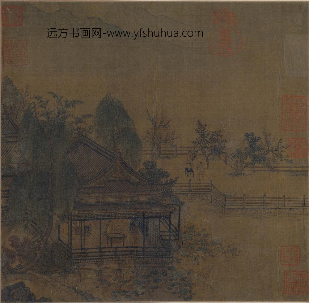 佚名_水阁纳凉图页