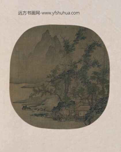 佚名 溪山客话图纨扇页.jpg