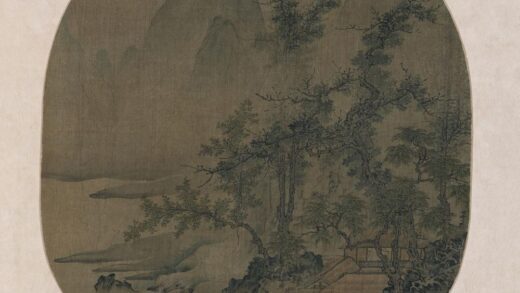 佚名 溪山客话图纨扇页.jpg