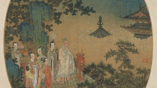 佚名 焚香图纨扇页.jpg