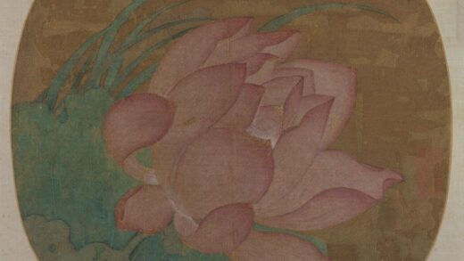 佚名 红莲图纨扇页.jpg