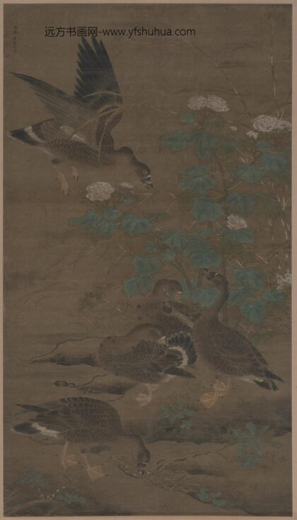 佚名 芙蓉芦雁图轴.jpg