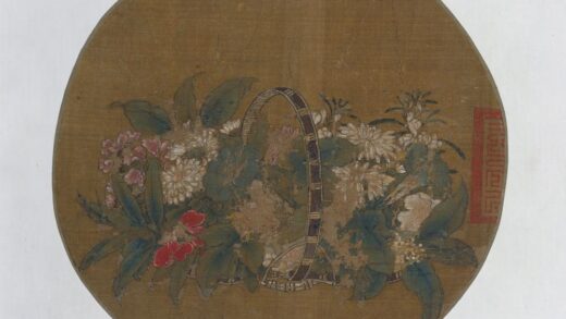 佚名 花篮图纨扇页.jpg