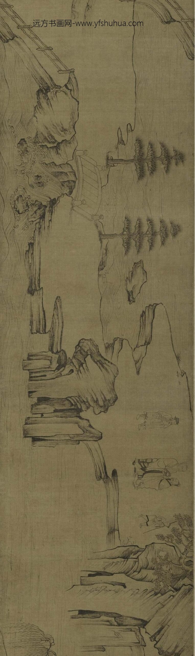 佚名_莲社图卷_