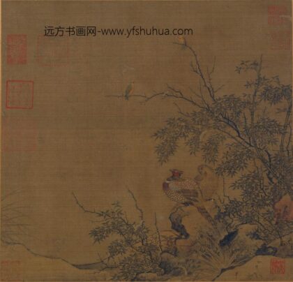 佚名 锦雉竹雀图页.jpg