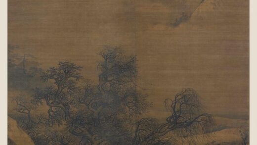 佚名 雪峰寒艇图轴.jpg