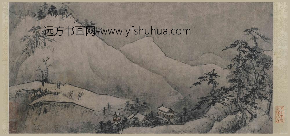 佚名_雪景山水图卷