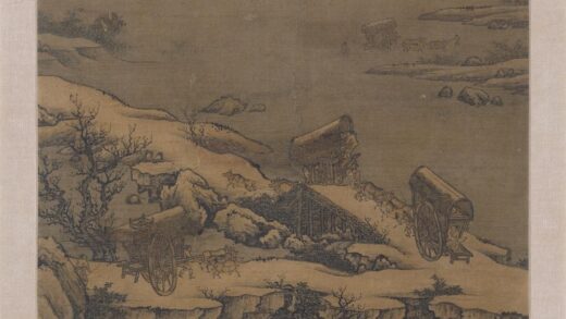 佚名 雪溪行旅图页.jpg