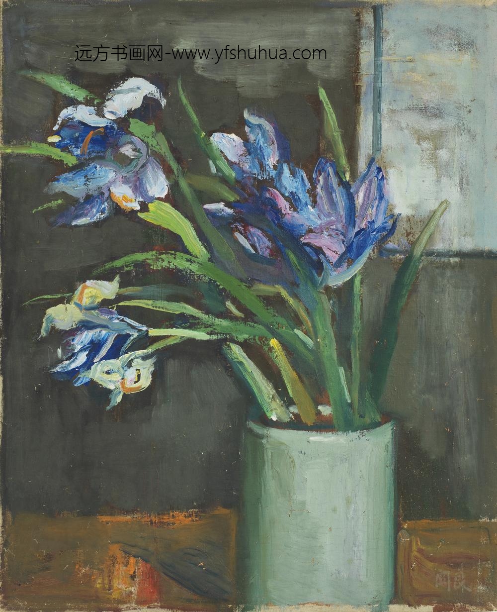 关良-鸢尾花