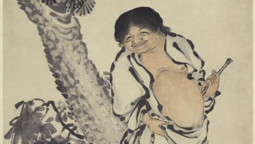 单林（单竹孙竹荪） 刘海像图轴.jpg