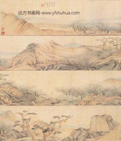 叶欣 探梅图卷.jpg