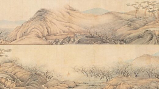 叶欣 探梅图卷.jpg