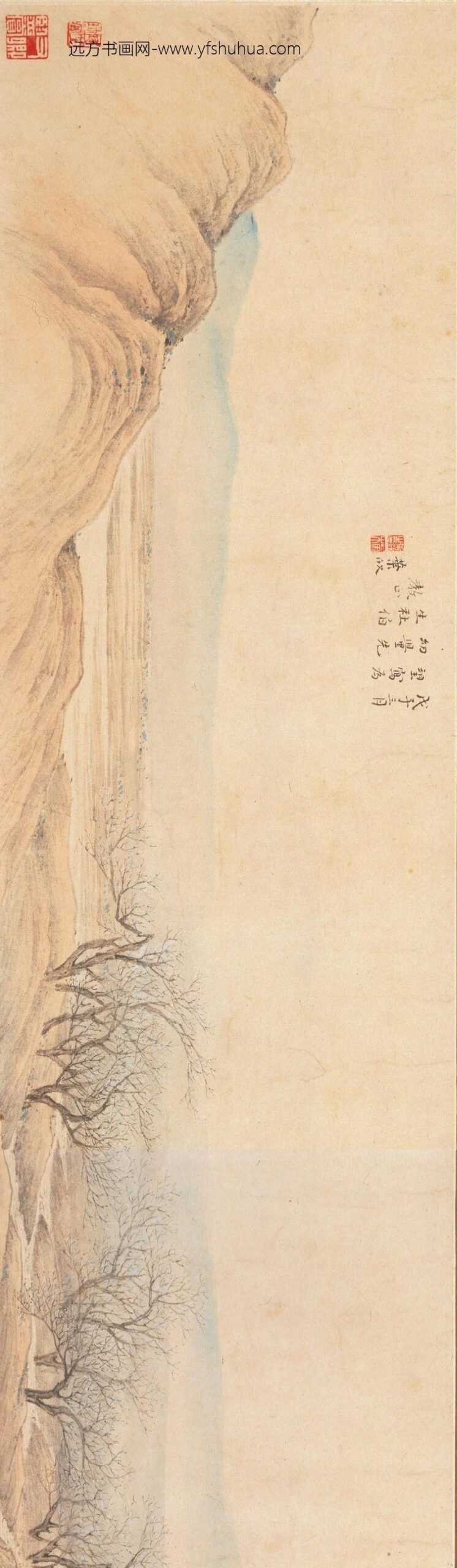 叶欣_探梅图卷_