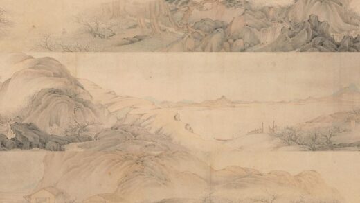 叶欣 梅花流泉图卷.jpg