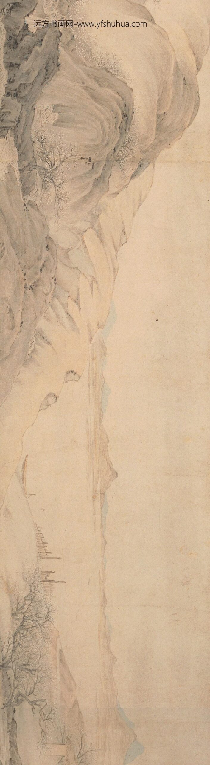 叶欣_梅花流泉图卷_