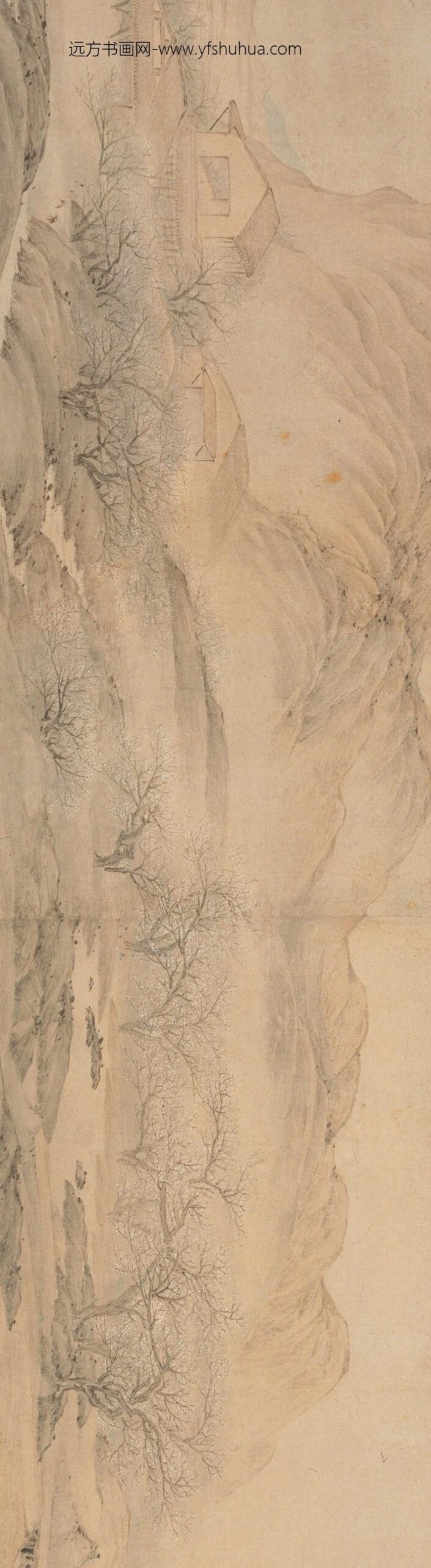 叶欣_梅花流泉图卷_