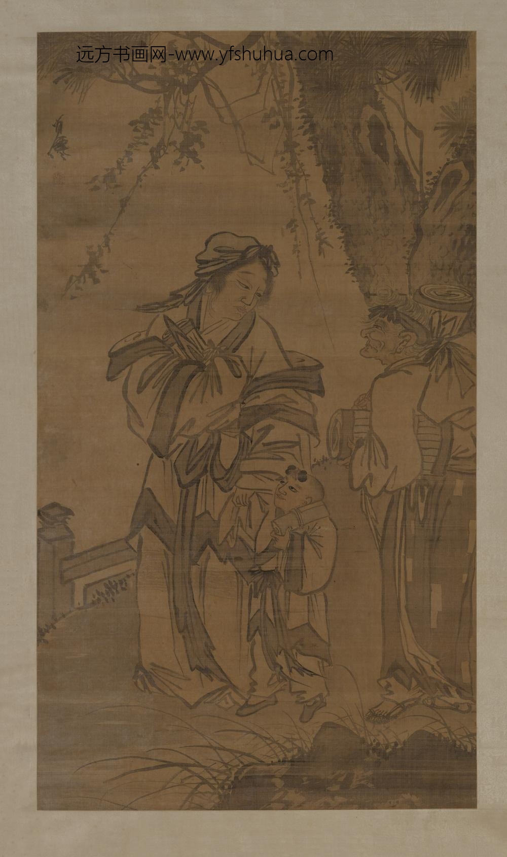 吴世恩_教子图轴