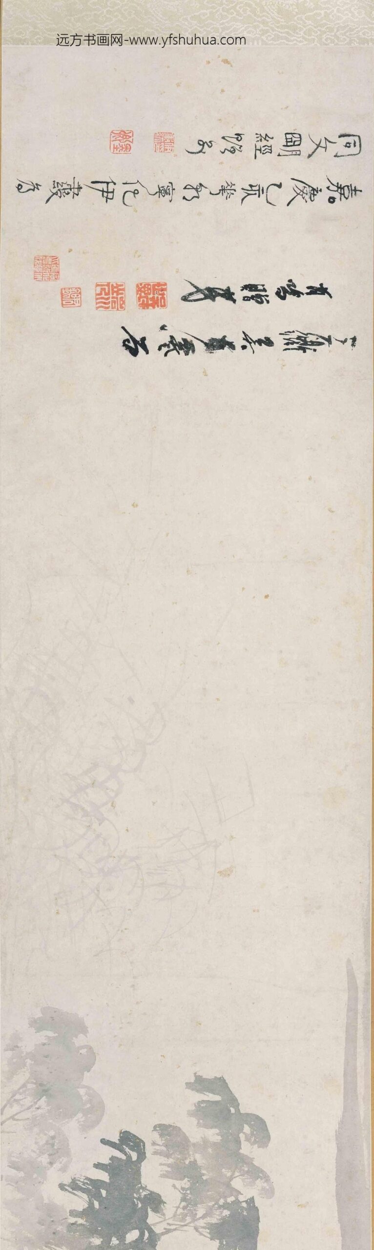 吴世恩_秋江琴酒图卷_