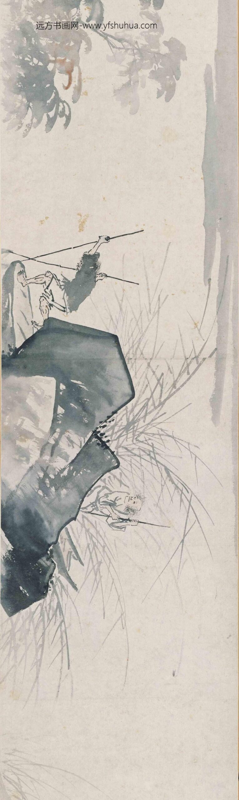 吴世恩_秋江琴酒图卷_