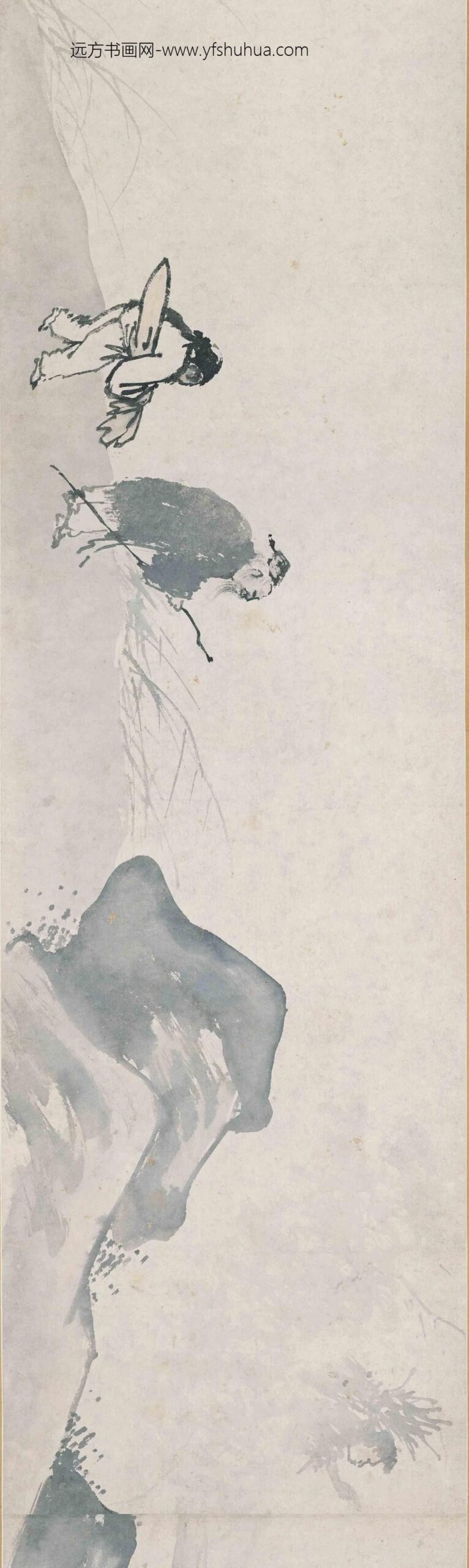 吴世恩_秋江琴酒图卷_